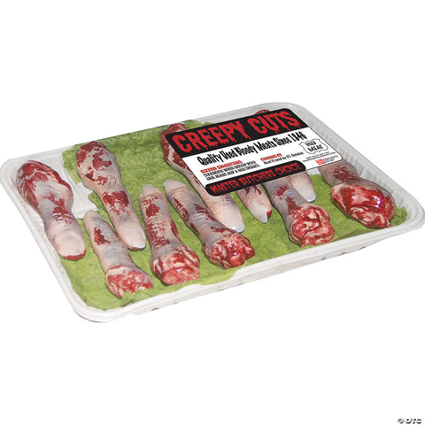 Creepy Cuts Chopped Fingers Decoration Set - 10 Pc.