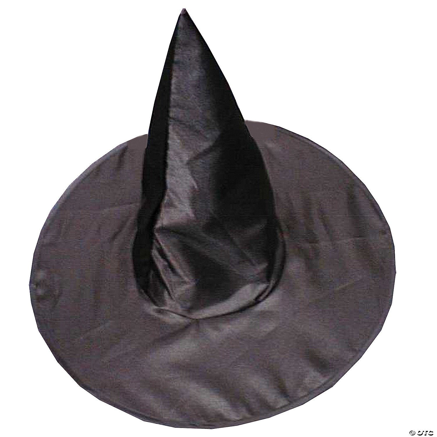 Adults Black Satin Witch Hat