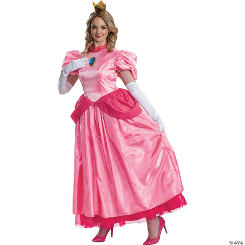 Women's Elevated Super Mario Bros™ Princess Peach Costume - Small 4-6