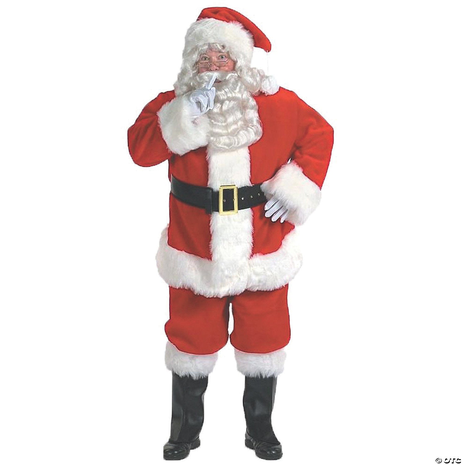 men s plus size rich velvet santa suit costume~fw7511