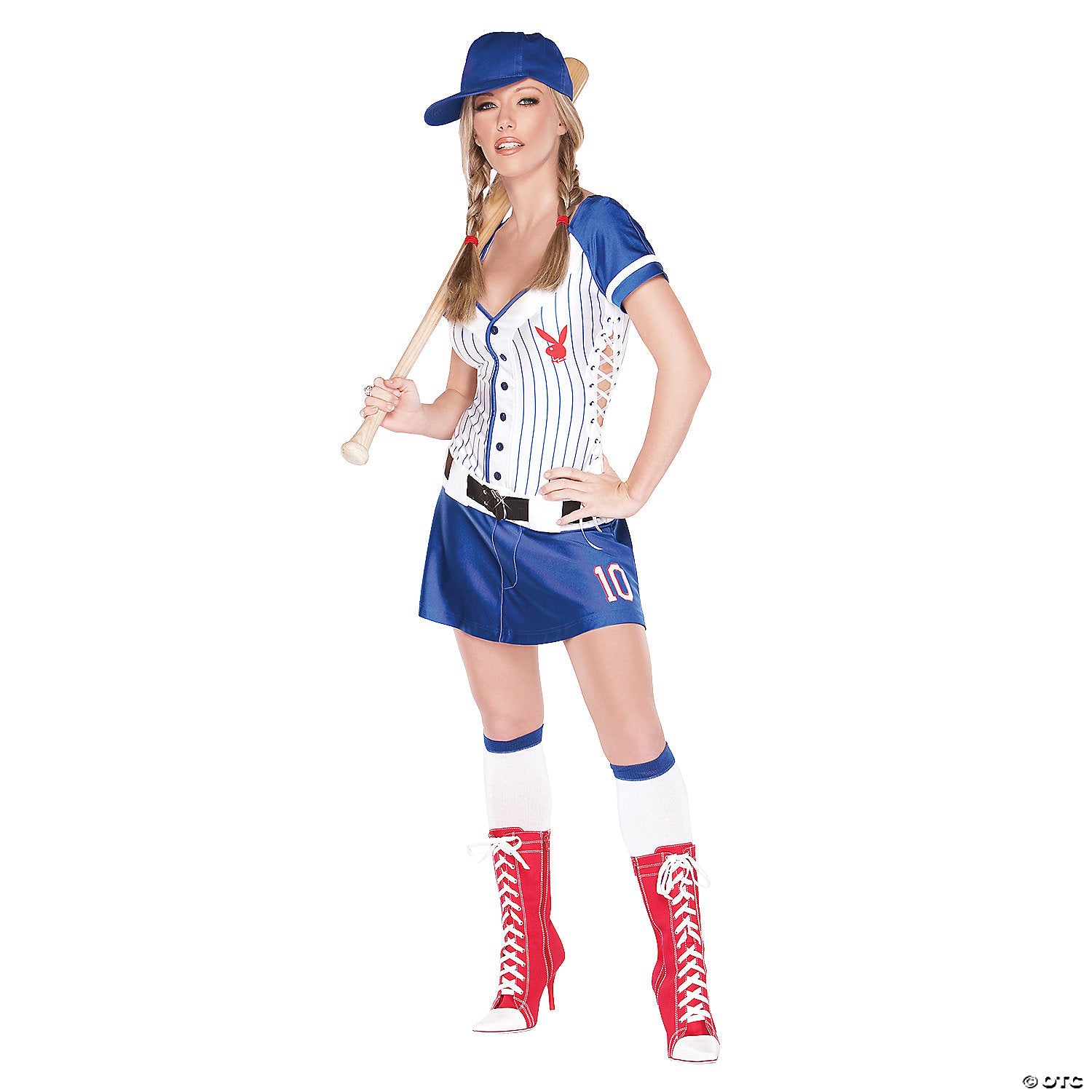 women& 8217 s playboy& 174  home run hottie baseball costume   large~fw102155lg