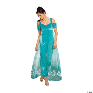 women s deluxe aladdin& 8482  live action jasmine costume   medium~dg89183b