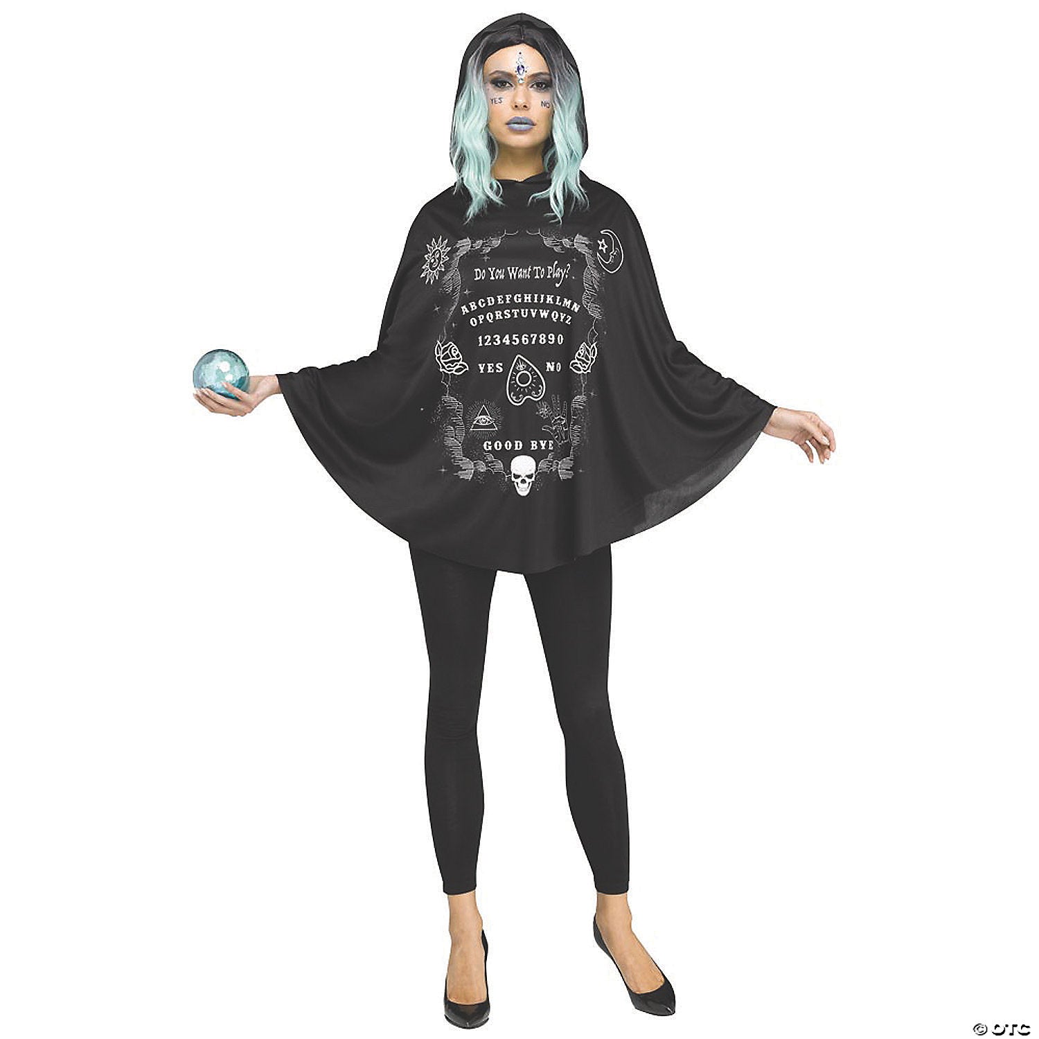 adults spirit board poncho~fw90689