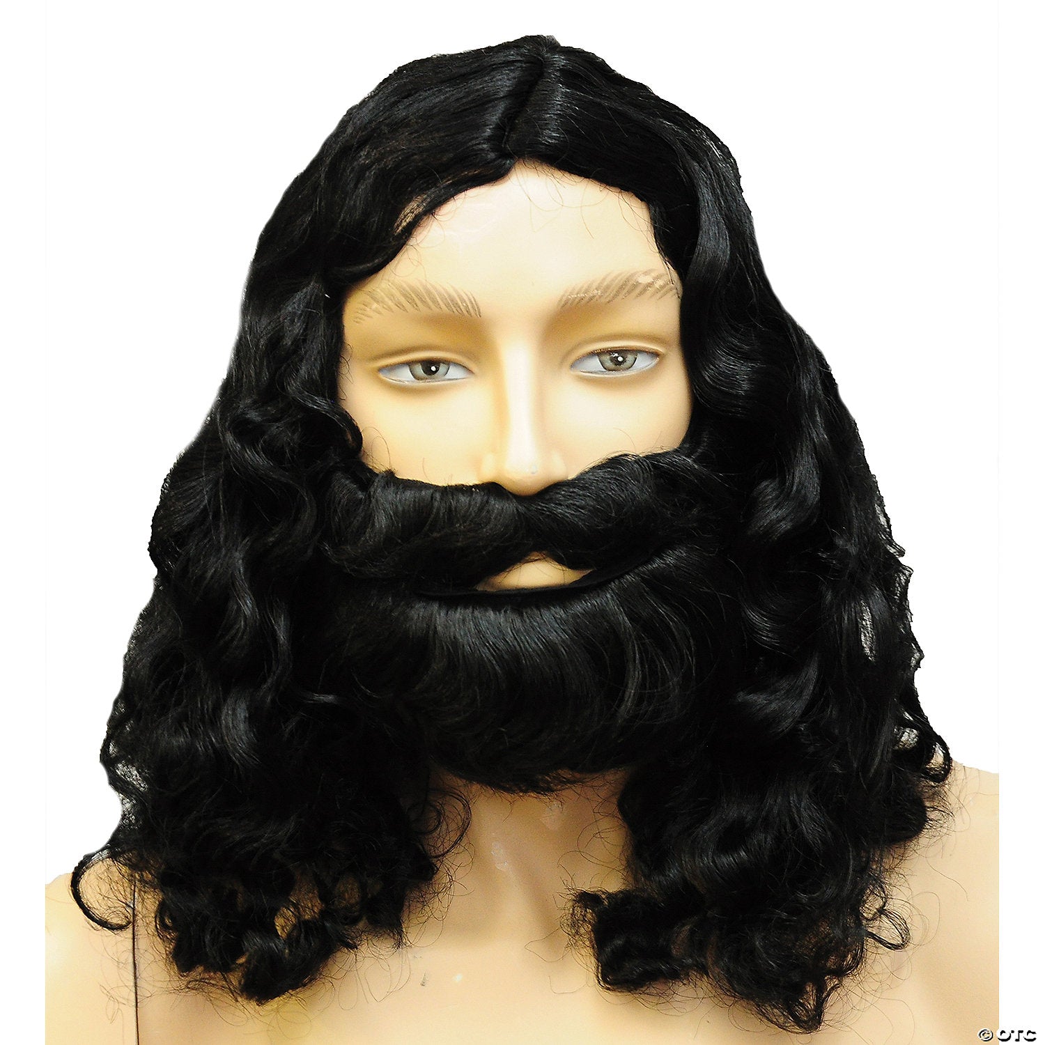 men s special bargain biblical wig set   black~lw157bk