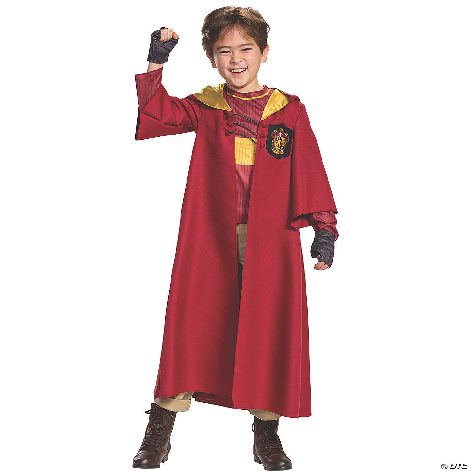 kids deluxe harry potter quidditch gryffindor costume   large 10 12~dg108019g