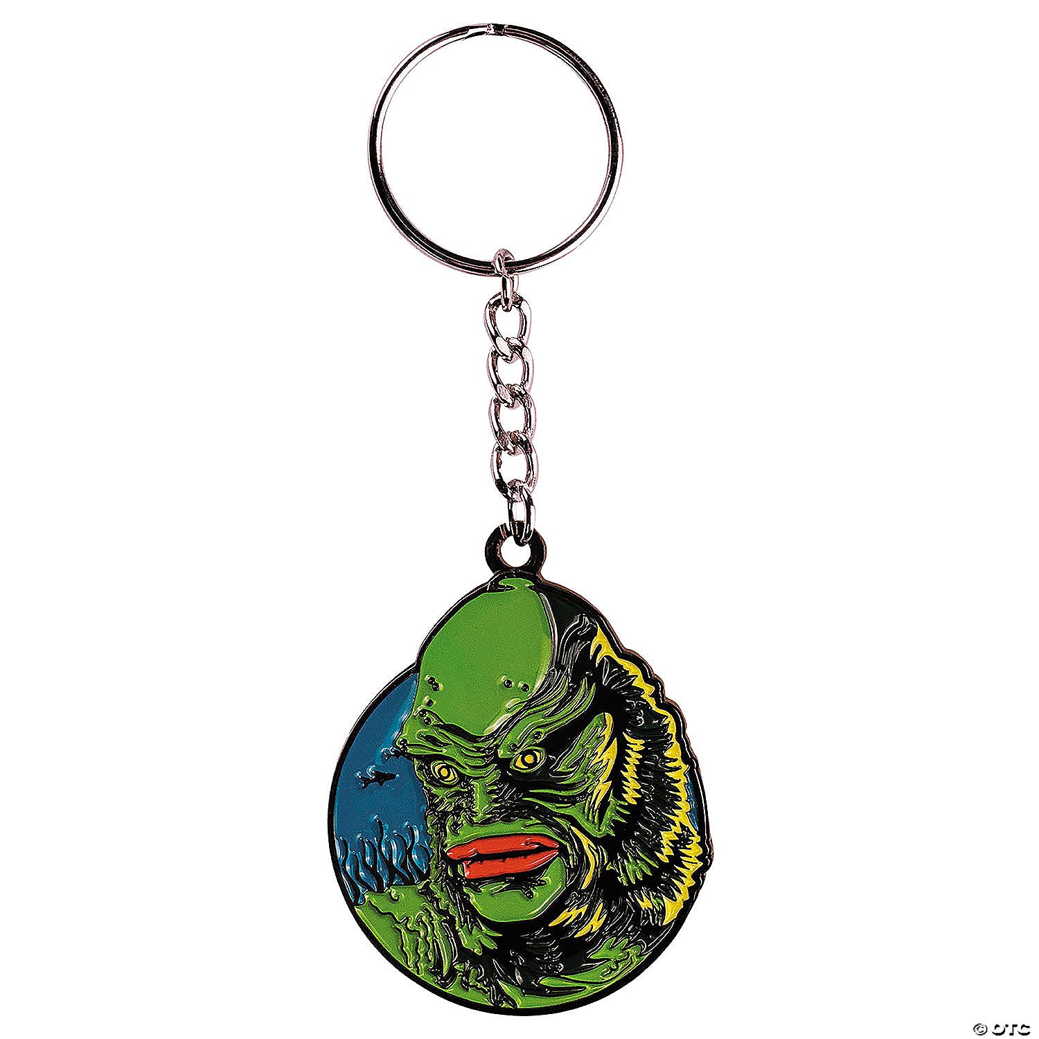 universal classic monsters creature from the black lagoon& 8482  face keychain~masfus175