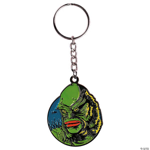 universal classic monsters creature from the black lagoon& 8482  face keychain~masfus175