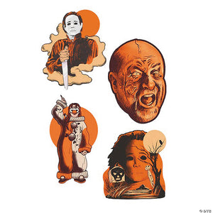 4 pc  halloween 4  the return of michael myers& 8482  cutout wall decorations   series 1~mamcti101