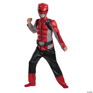 boy s red ranger muscle costume   beast morphers~dg13434l-a02