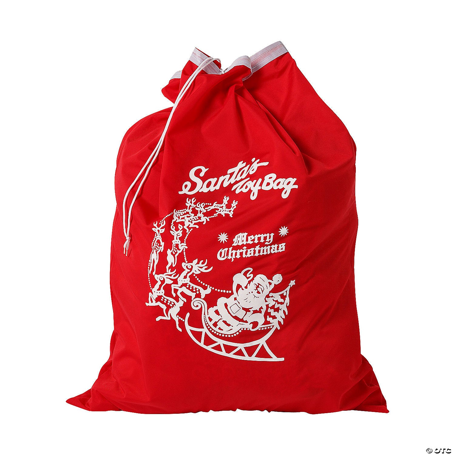 red tricot santa toy bag~ae999-a02