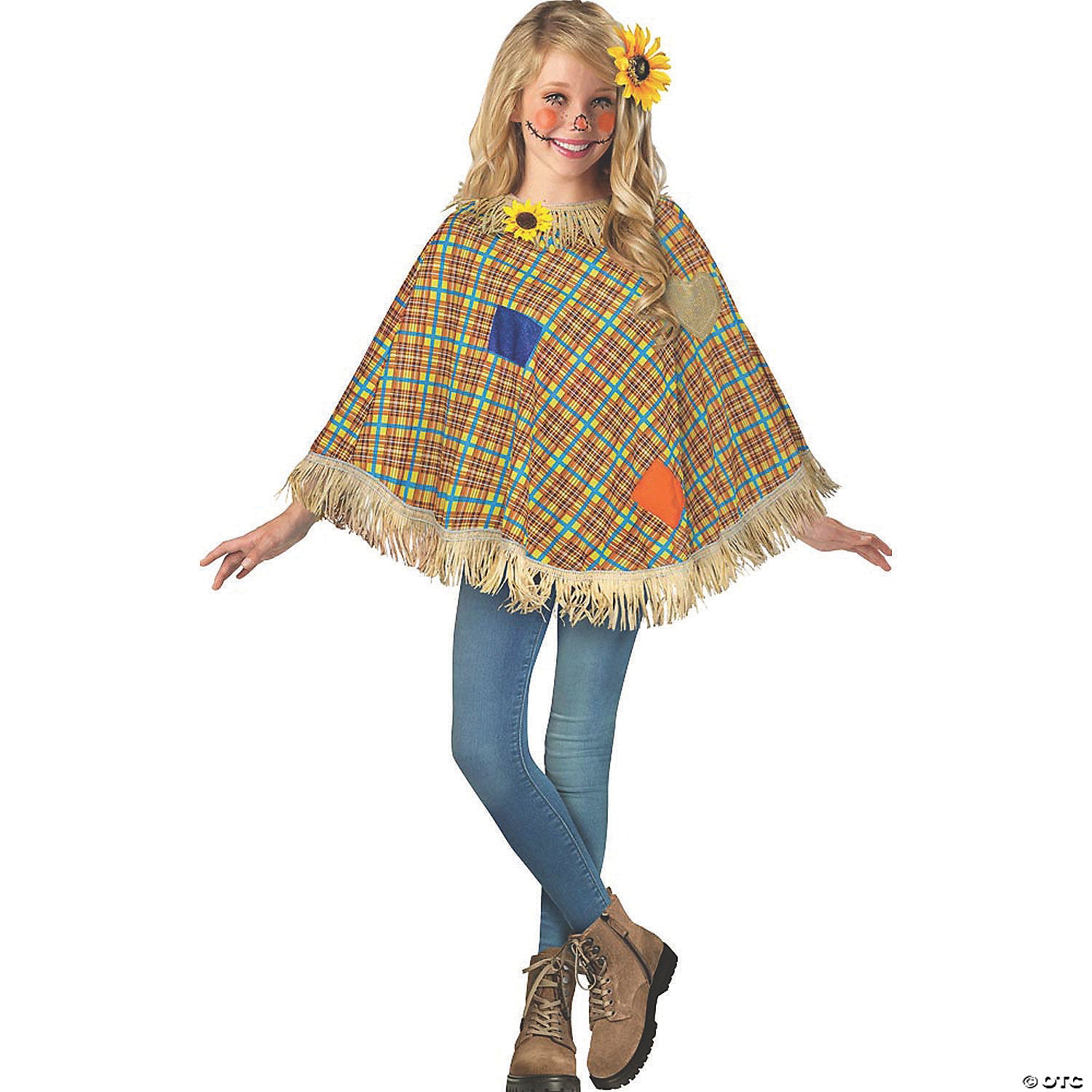 kids sweet scarecrow poncho~fw90848s