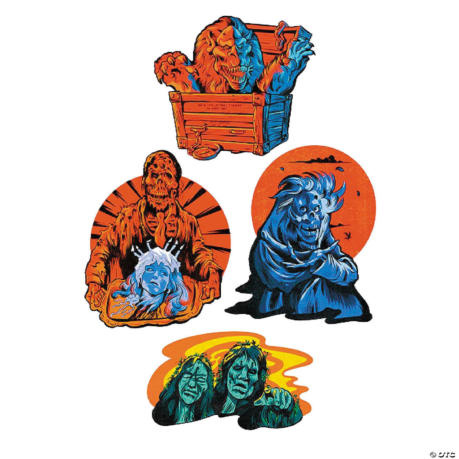 4 pc  creepshow& 8482  cutout wall decorations   series 1~mamcbw100