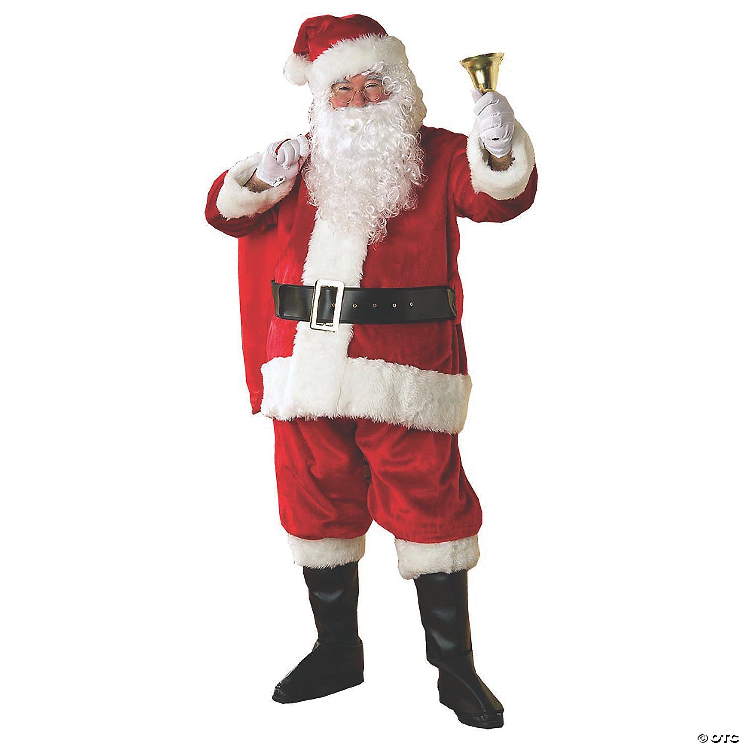 adult& 8217 s crimson premium plush santa suit costume~ru2380xl