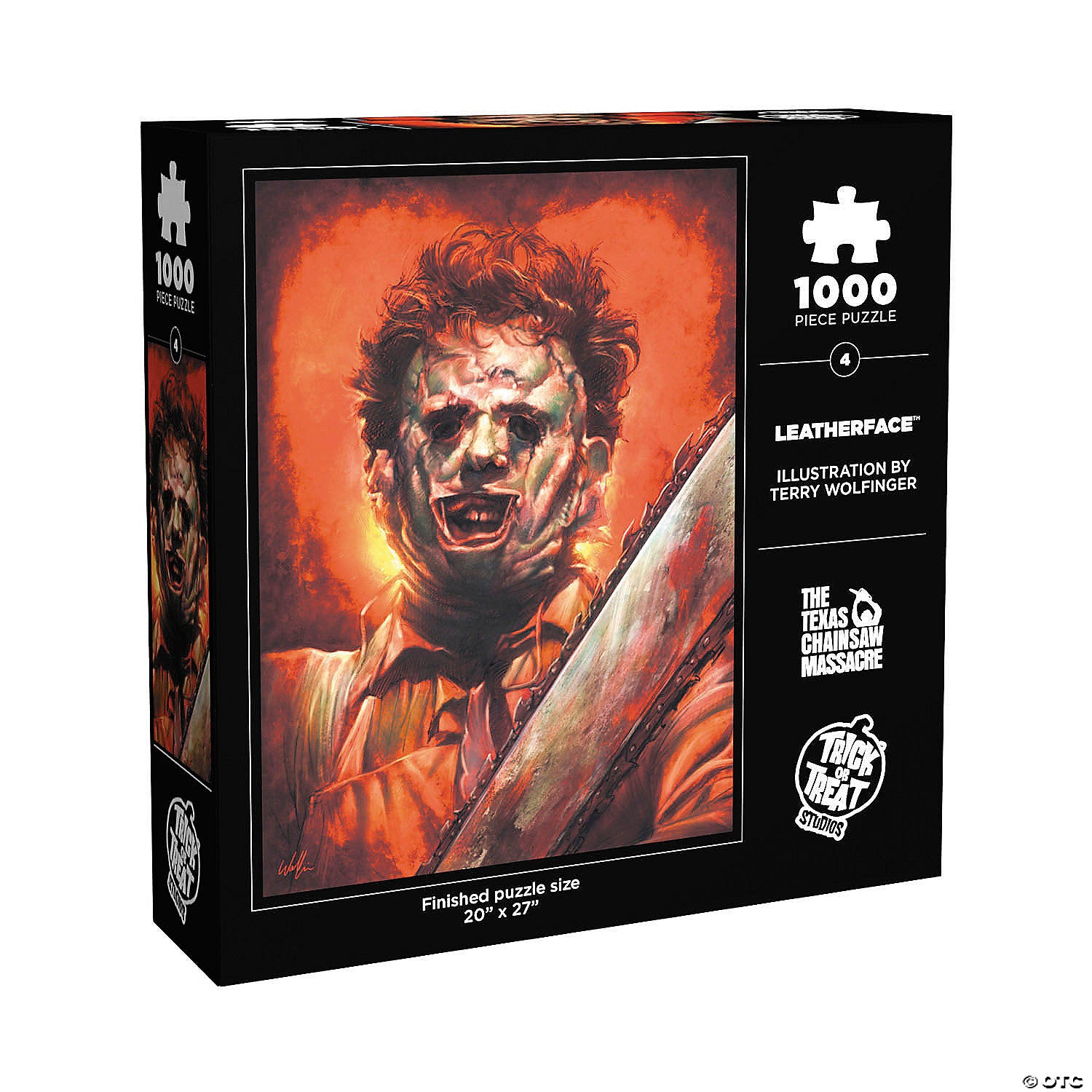 20  x 27  the texas chainsaw massacre& 8482  leatherface 1000 piece jigsaw puzzle~matpqelp01