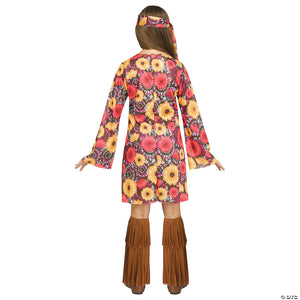 kids flower power hippie costume   medium 8 10~fw127332md-a02