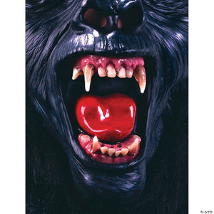 deluxe gorilla mask with teeth~fw8546g-a01