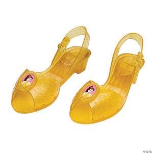 girl s disney s beauty & the beast belle jelly shoes   size 11 12~dg158079