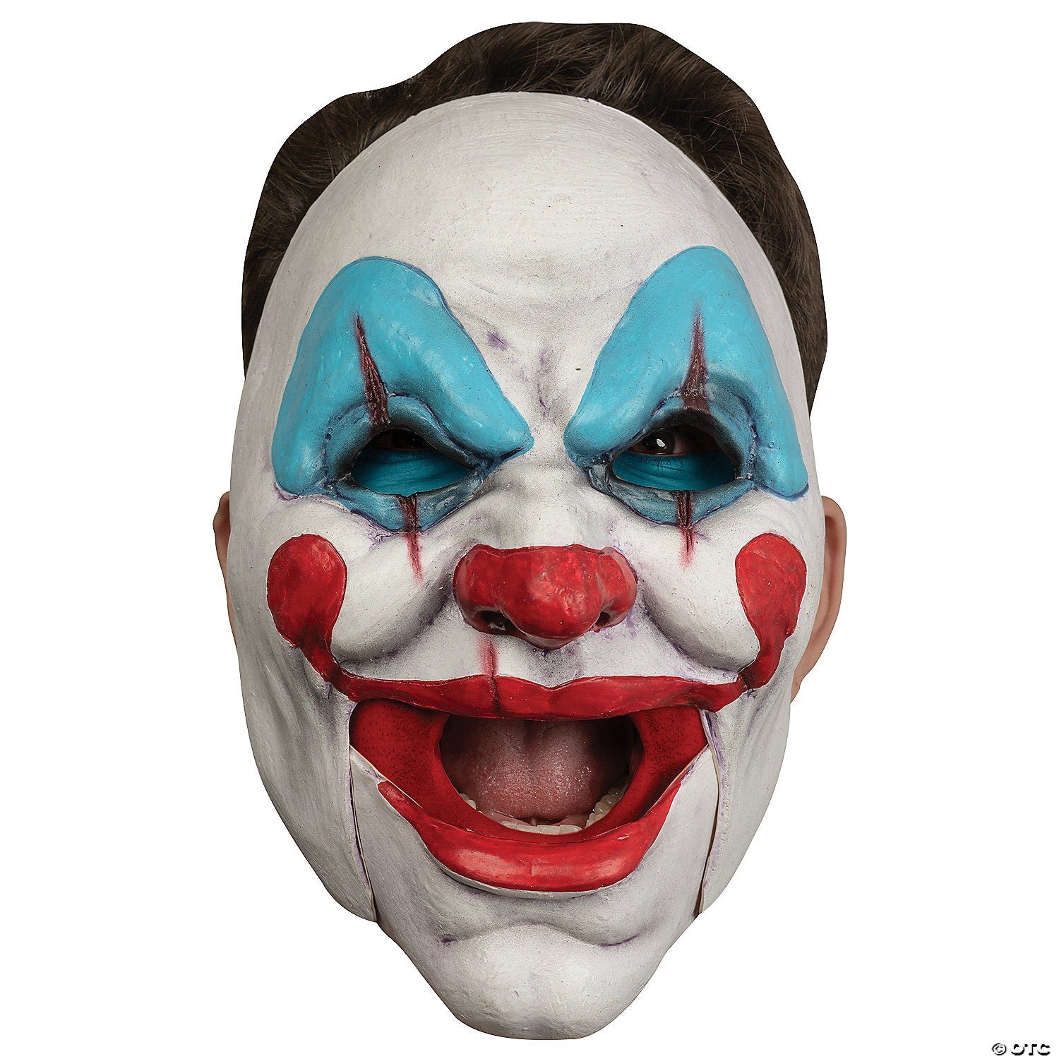 adults clown moving mouth latex mask~tb27439