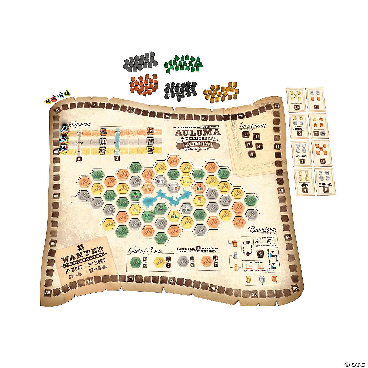 trick or treat studios gold west wild west themed board game for 2 to 4 players~matpqgwb01-a04