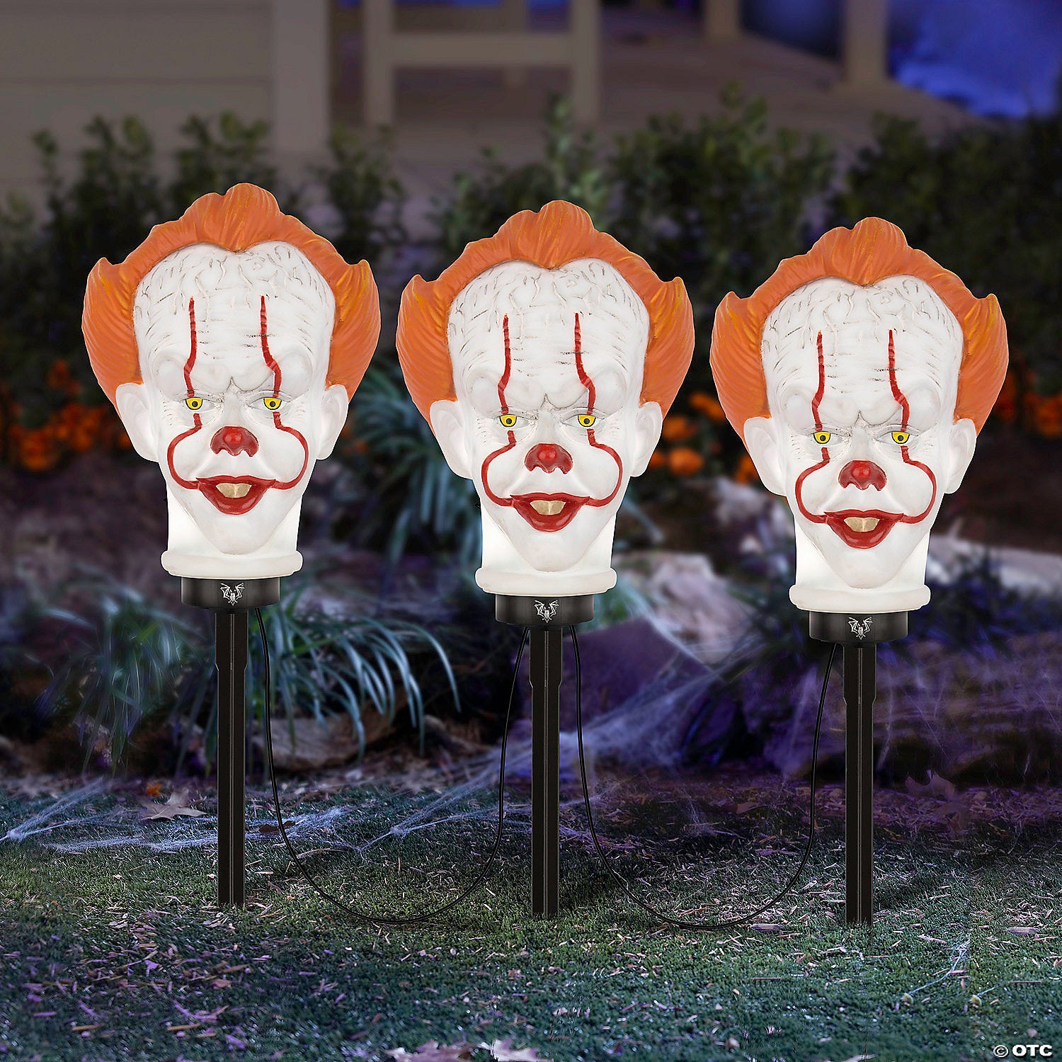 18  pennywise the clown halloween pathway yard stakes with sound~ss229866g-a02