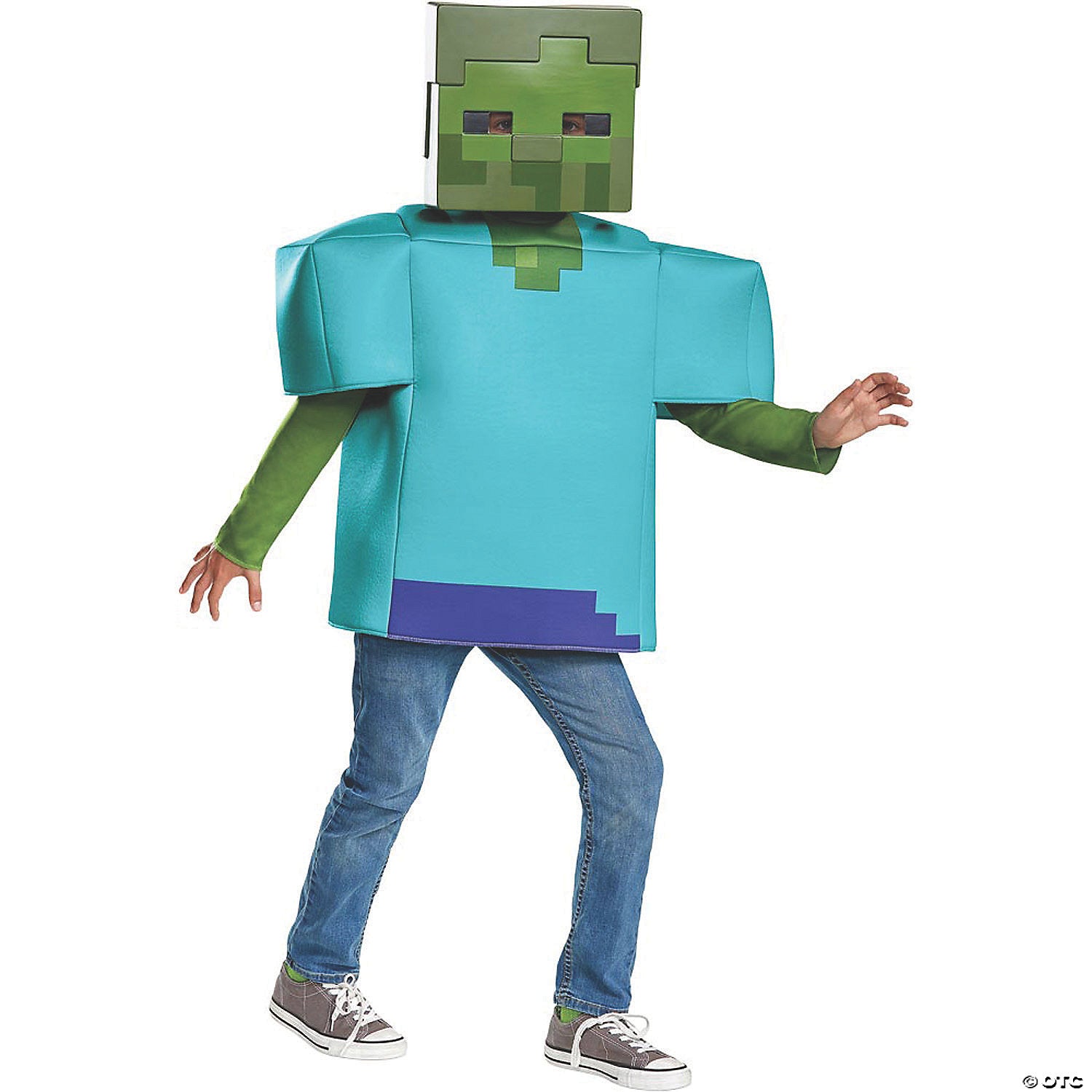 kid& 8217 s classic minecraft zombie halloween costume   small~dg67678l