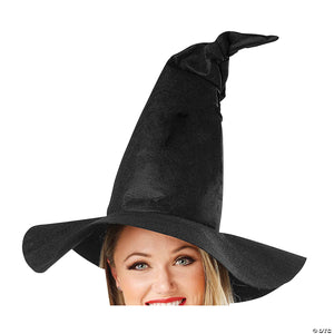 adults black crooked witch hat~sew10070-a01