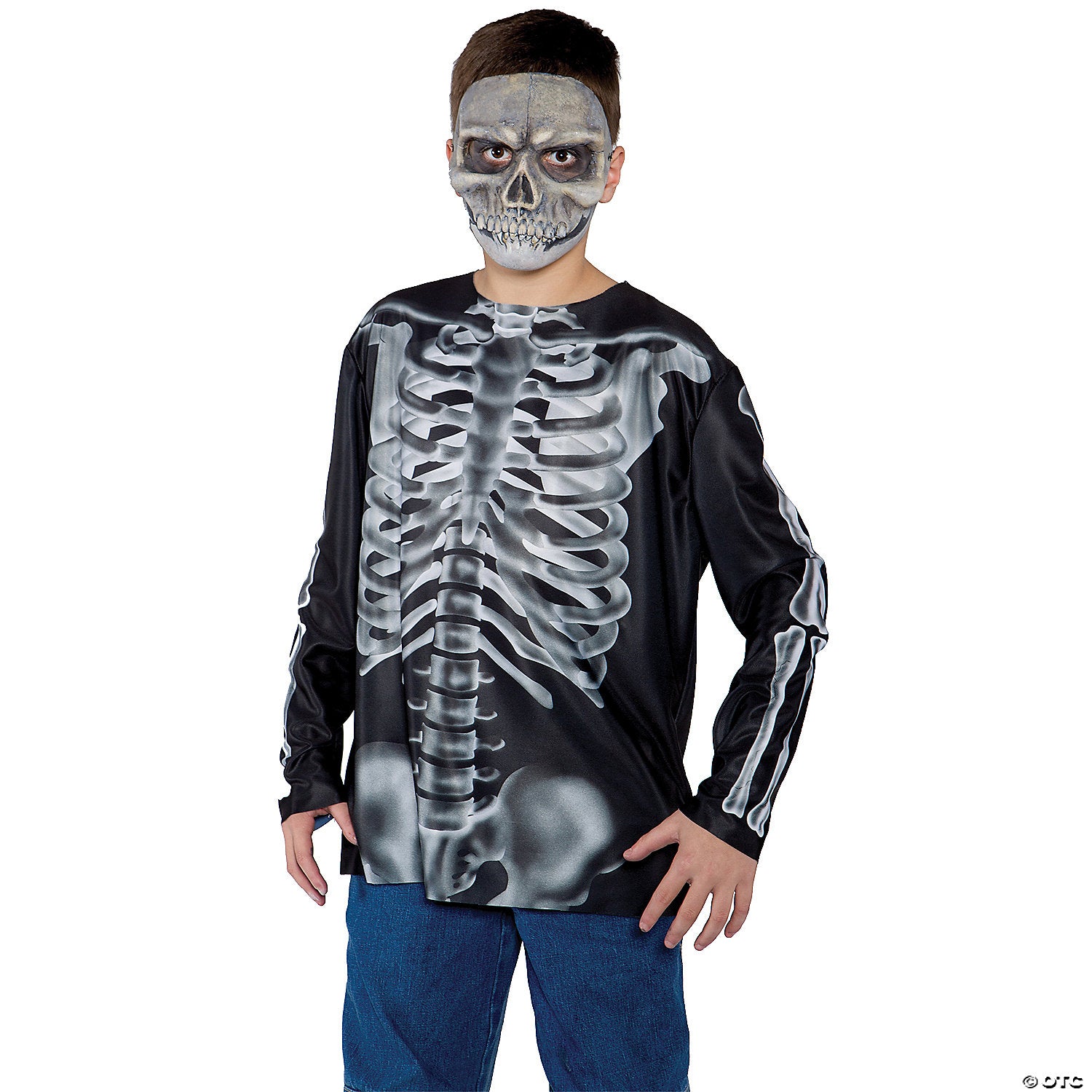 Boy's Skeleton with Guts Shirt Costume