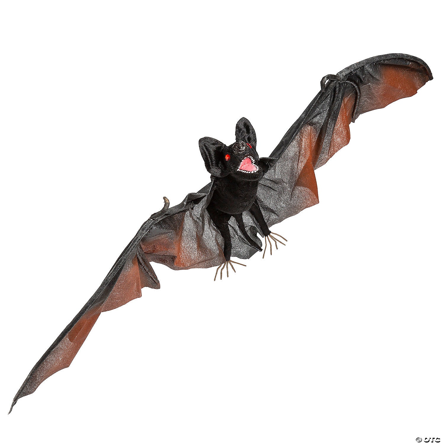 4 Ft. x 14 3/4" Black Foam Vampire Bat Hanging Halloween Decoration