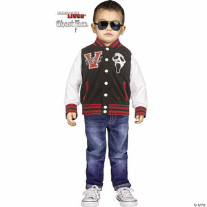 toddler scream& 8482  scream team varsity jacket with ghostface costume   extra large 4 6~fw134131xl