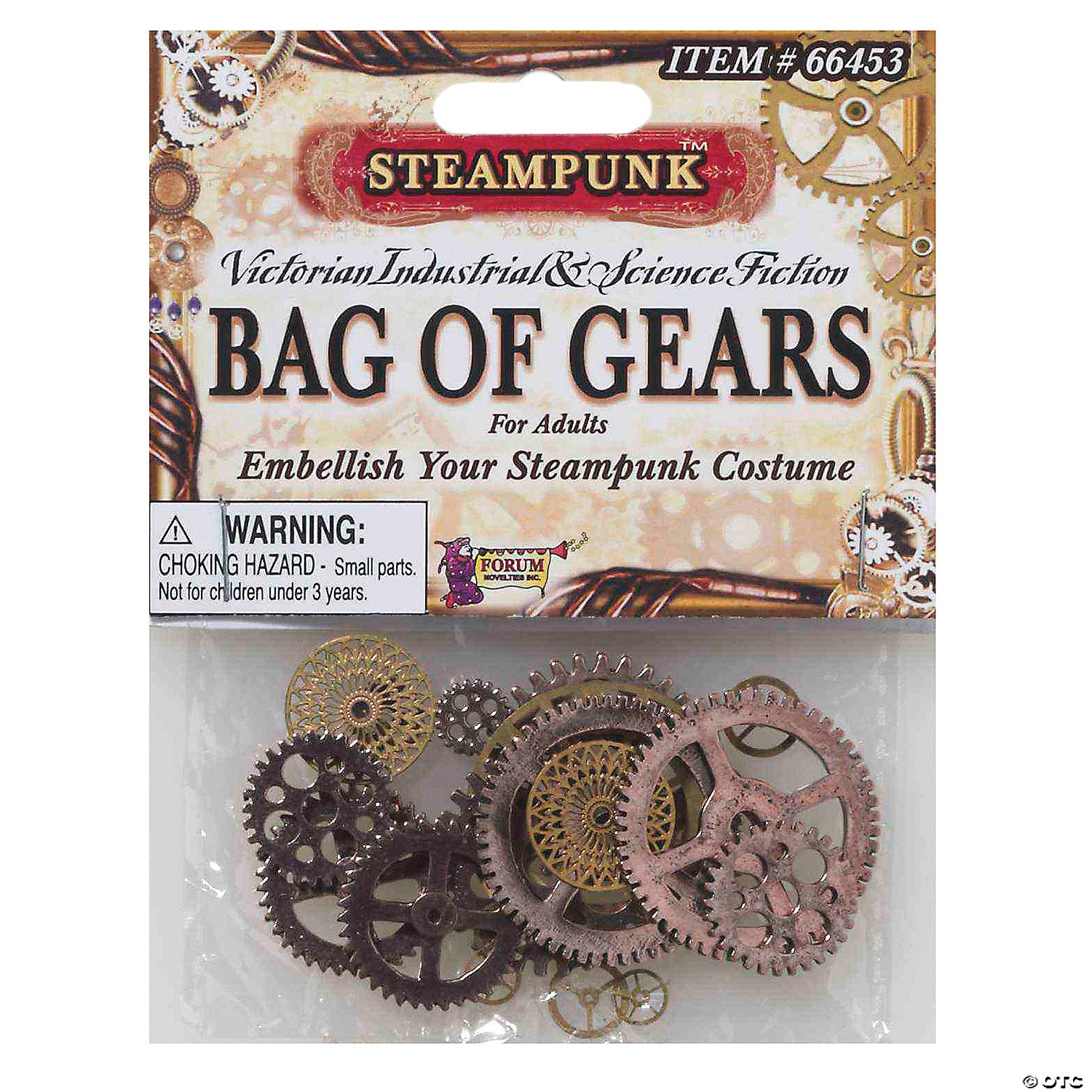 steampunk bag of gears~fm66453