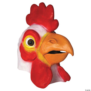 adults red & white chicken mask~fm65587