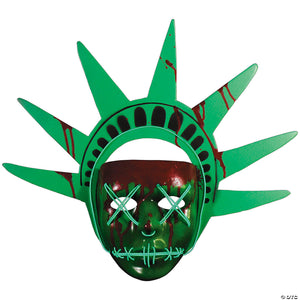 adults the purge& 8482  lady liberty light  up mask~mabzus100