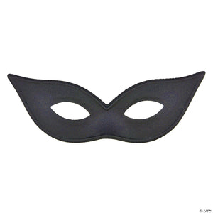 black satin harlequin mask~ti05bk