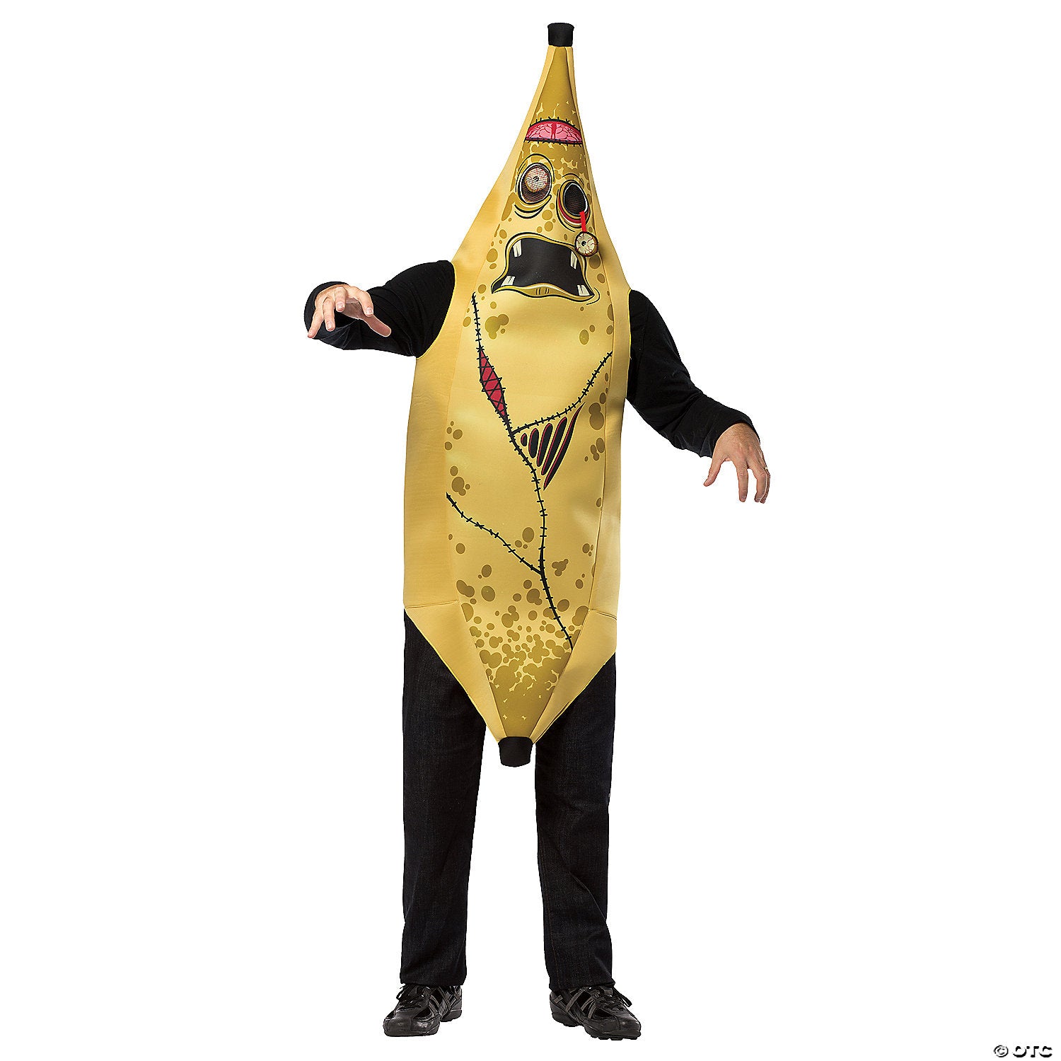 Unisex Zombie Banana Costume One Size 38-47