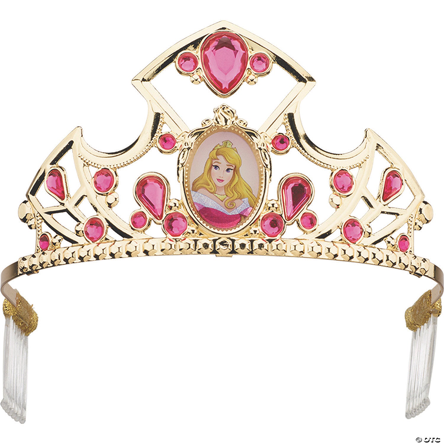 kids deluxe disney s sleeping beauty aurora pink & gold tiara~dg99629