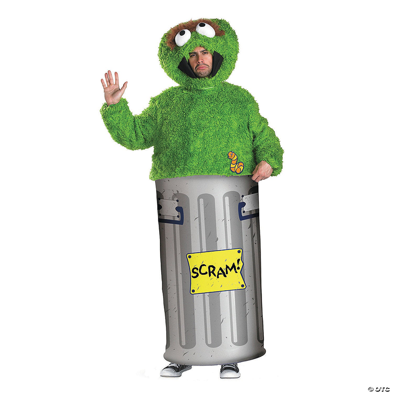 men s retro oscar the grouch costume   sesame street~dg50070d