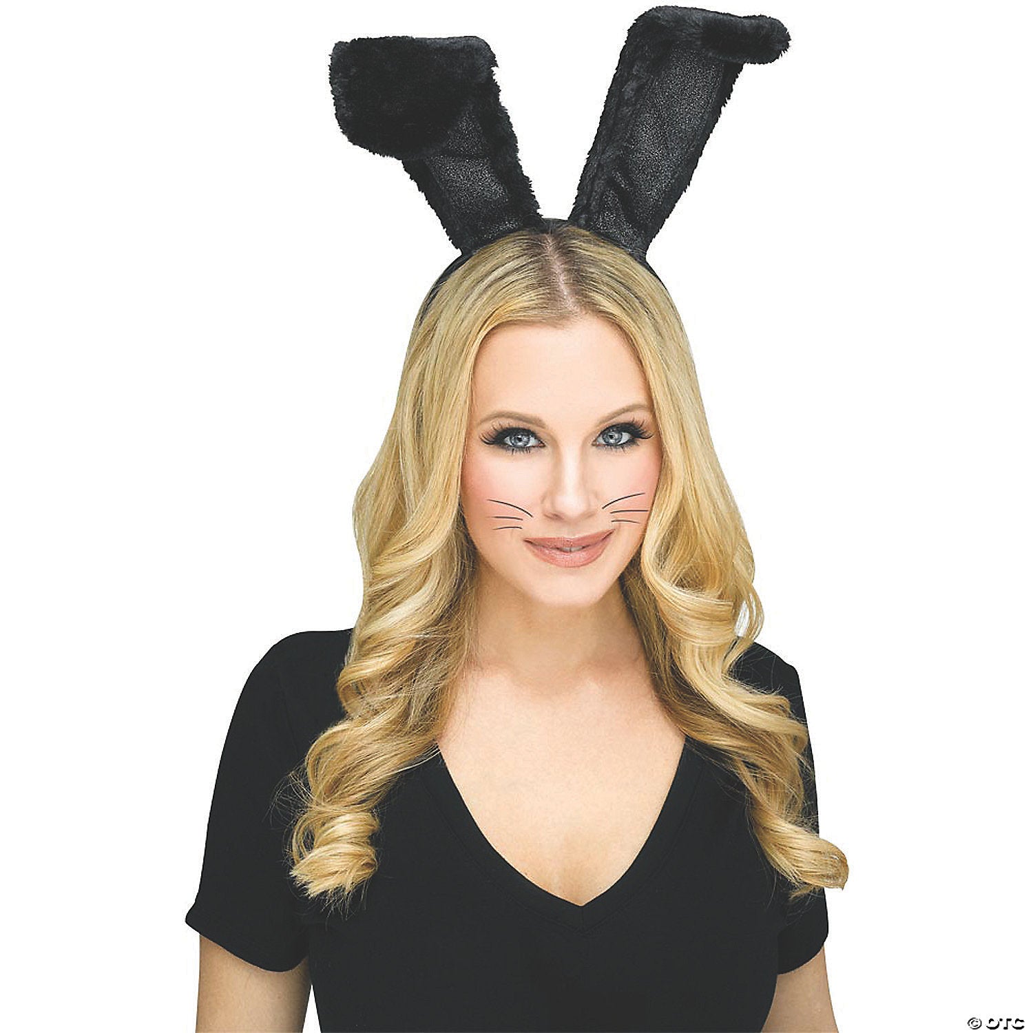 adults bunny headband   black~fw93094bk