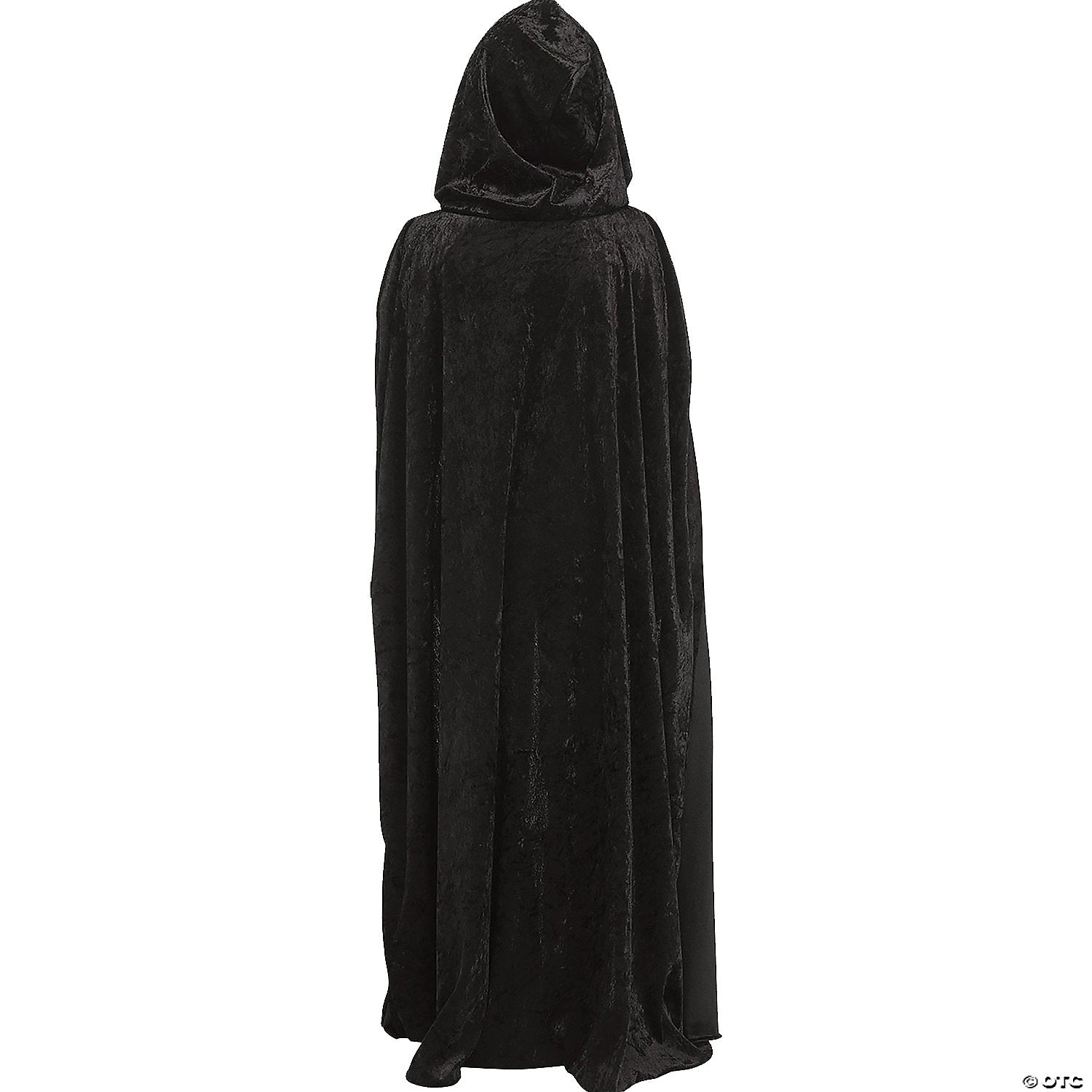 kids black hooded velour cape costume accessory~fw90972k-a01