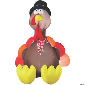 72  blow up inflatable turkey with lights outdoor yard decoration~ss25663g