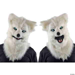 adults animated white wolf mask~mr039163