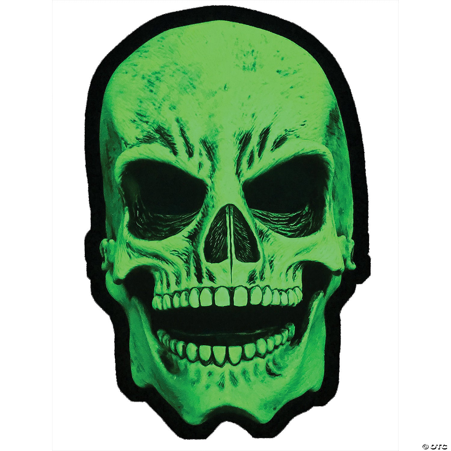 uv green sock skull mask~1071nbs-a01