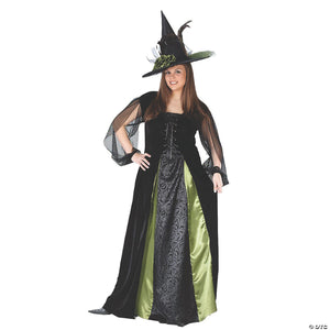 women s plus size witch goth maiden costume~fw5774