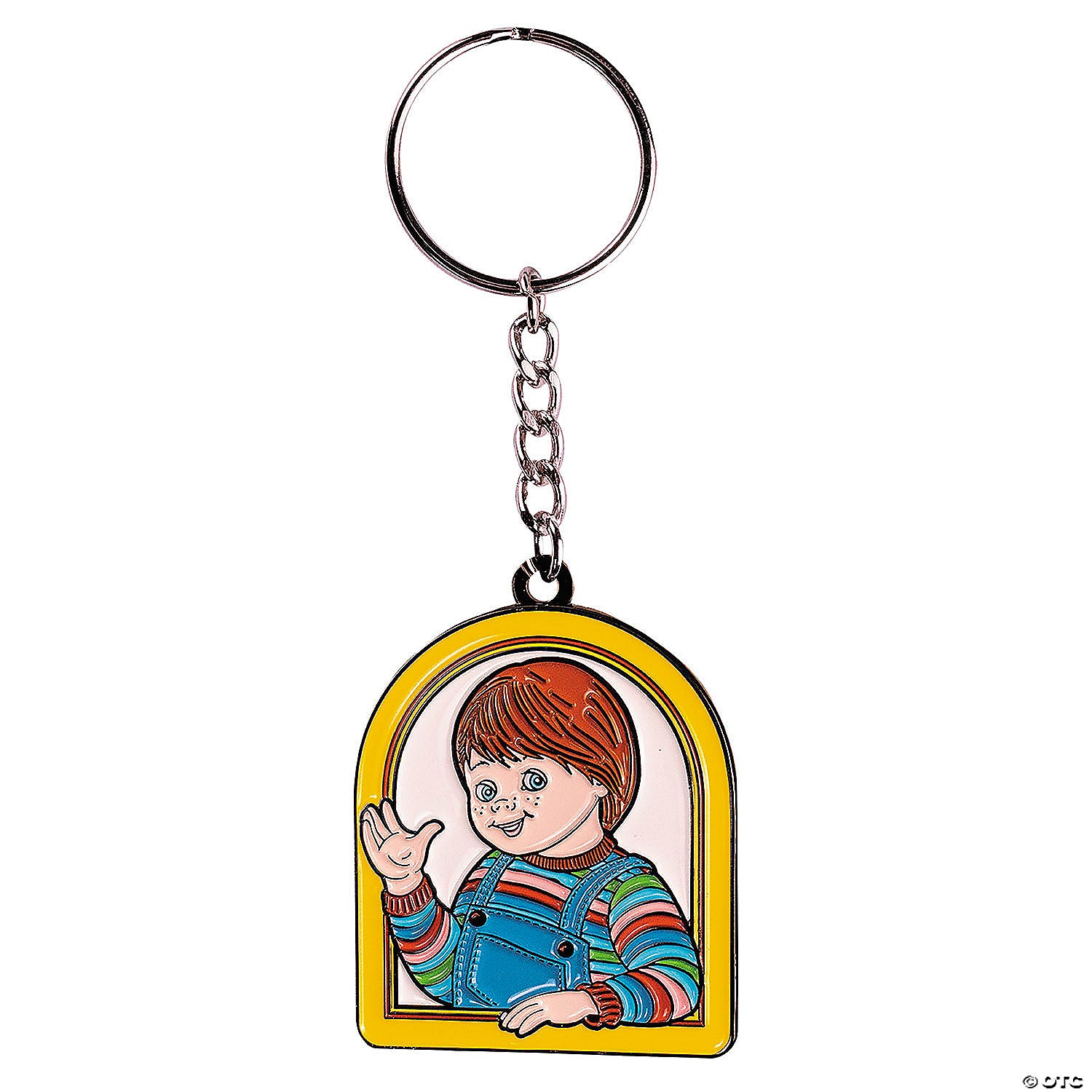 child& 8217 s play 2& 8482  goody guy chucky yellow keychain~masfus178