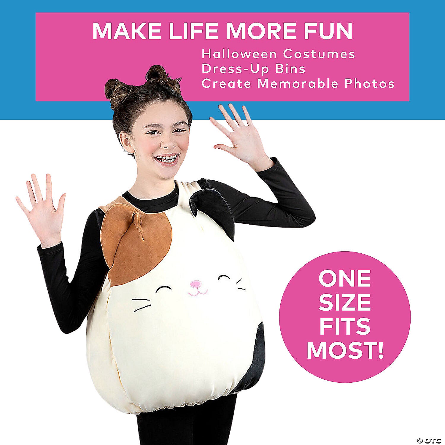 kids squishmallows& 8482  cam the cat costume~jwc1252-a01