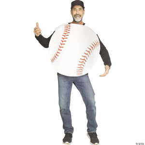 adults baseball sport ball polyester tunic costume   one size~fw137604b