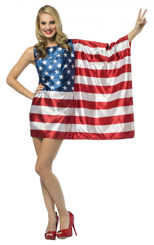 Women's American Flag Dress - Standard