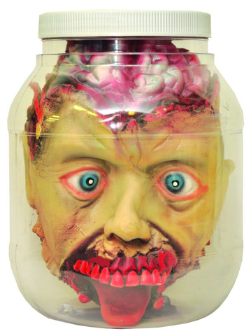 Head in Jar Halloween Decoration