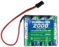 Hobbico HydriMax 4.8V 2000mAh NiMH Flat AA Rx U HCAM6321