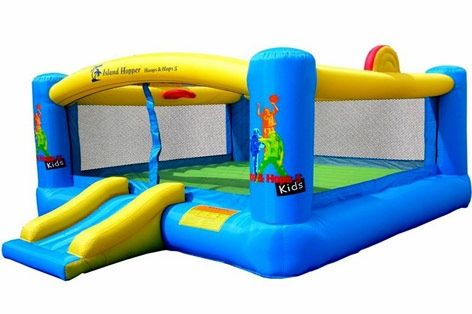 Hoops & Hops Basketball Bounce House For Kids