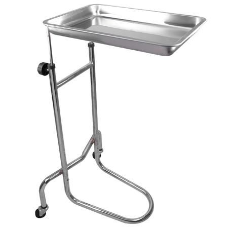 Mayo Instrument Stand with Removable Tray Double Post